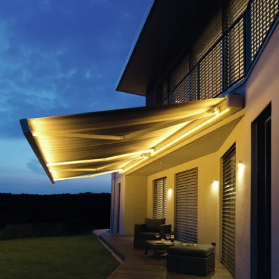 stimmungsvolle Markise mit LED