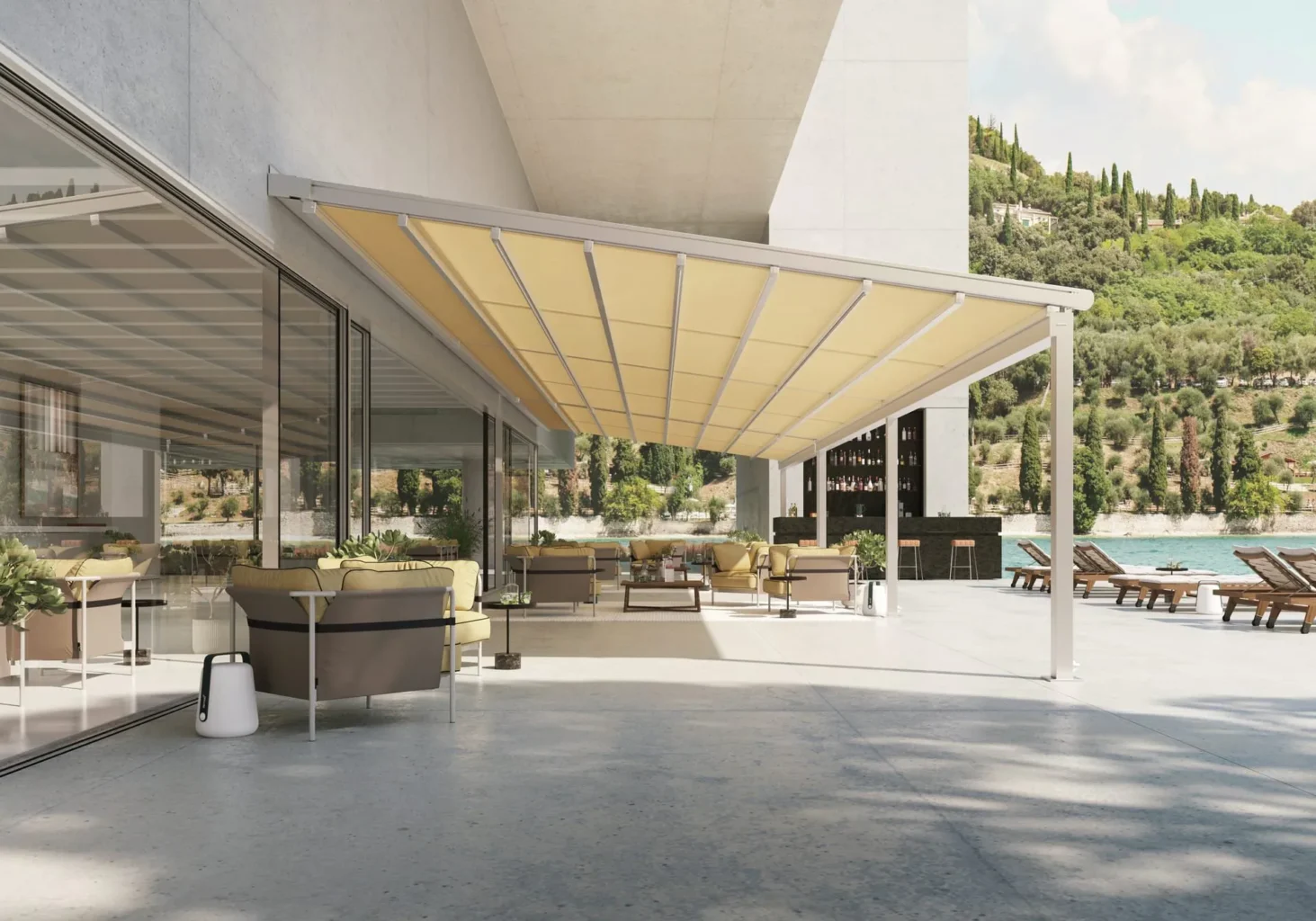 Helle Pergola-Markise